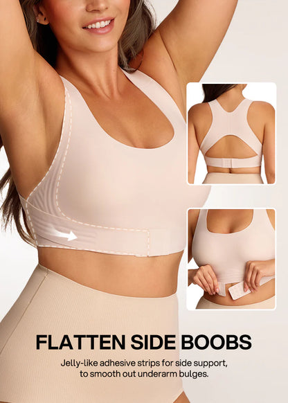 CurveBlend® Front Closure Cross-Back Wireless Posture Bra