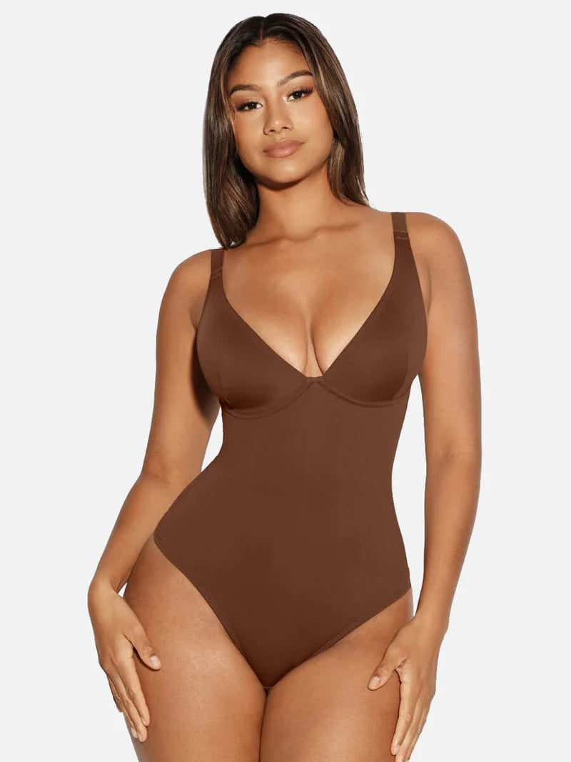 CurveBlend® V-Neck Tummy Control Bodysuit