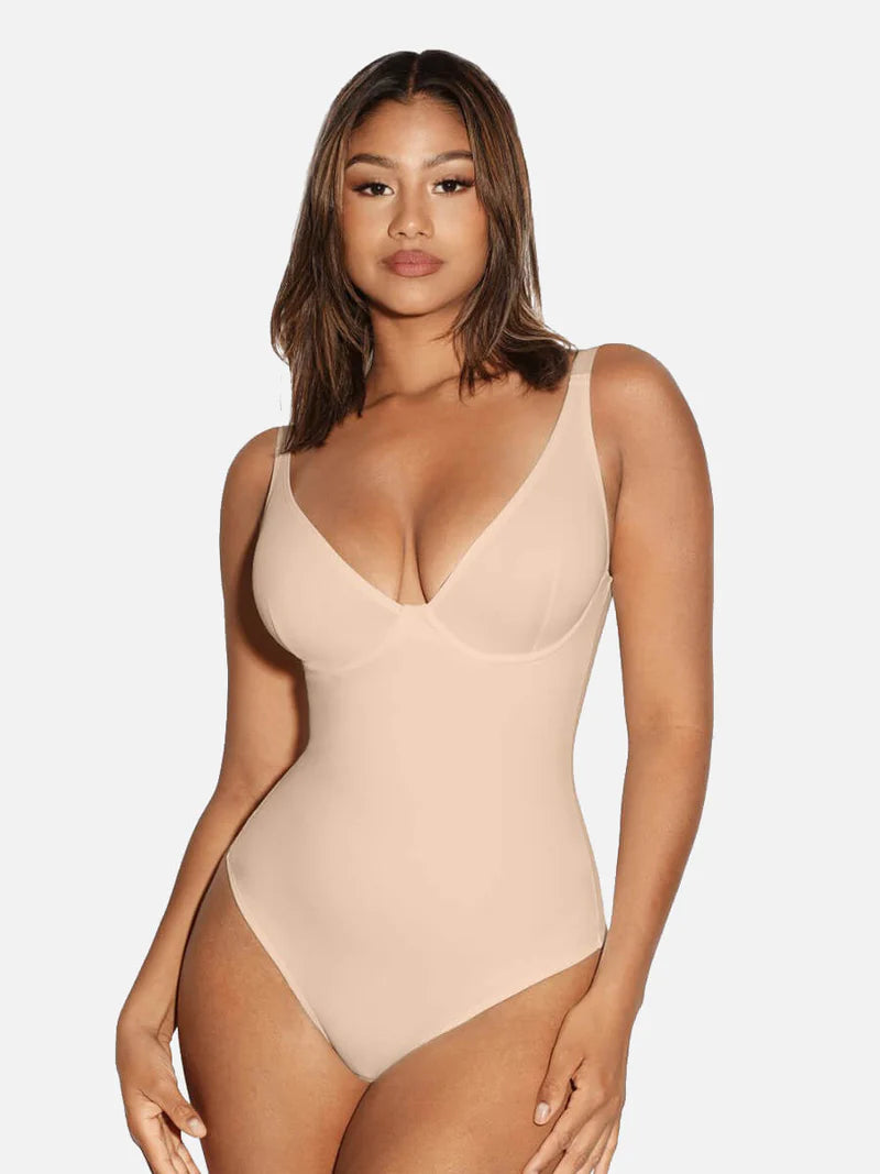 CurveBlend® V-Neck Tummy Control Bodysuit