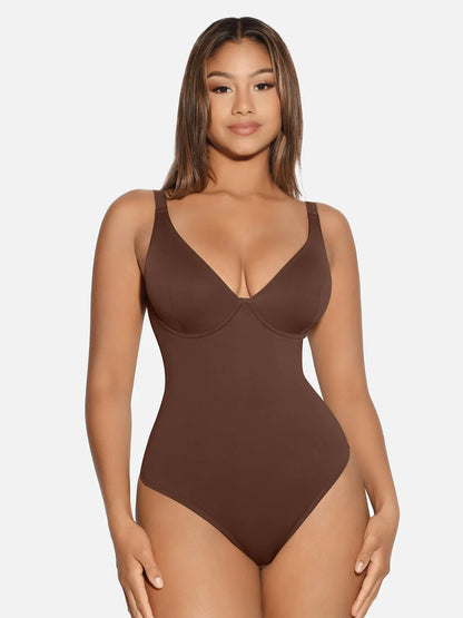 CurveBlend® V-Neck Tummy Control Bodysuit