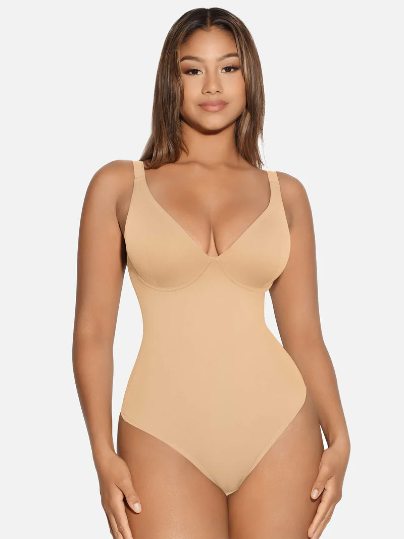 CurveBlend® V-Neck Tummy Control Bodysuit