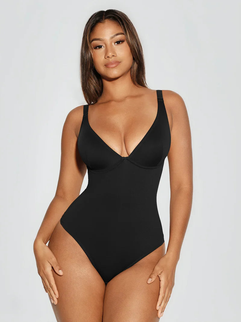 CurveBlend® V-Neck Tummy Control Bodysuit