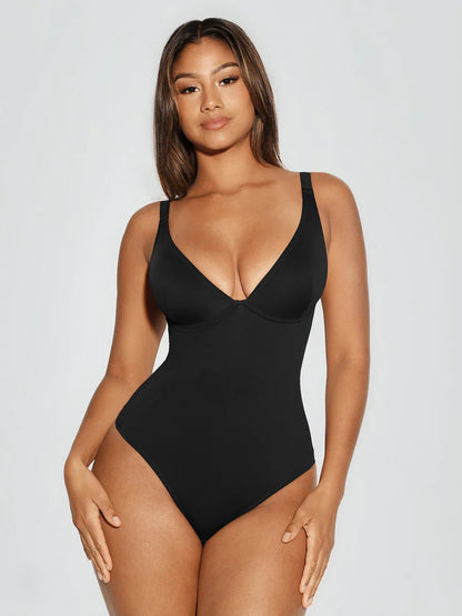 CurveBlend® V-Neck Tummy Control Bodysuit