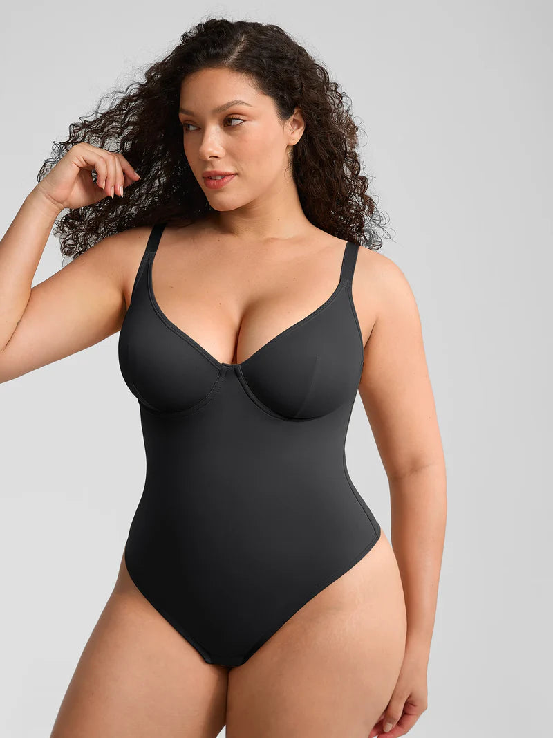 CurveBlend® V-Neck Tummy Control Bodysuit