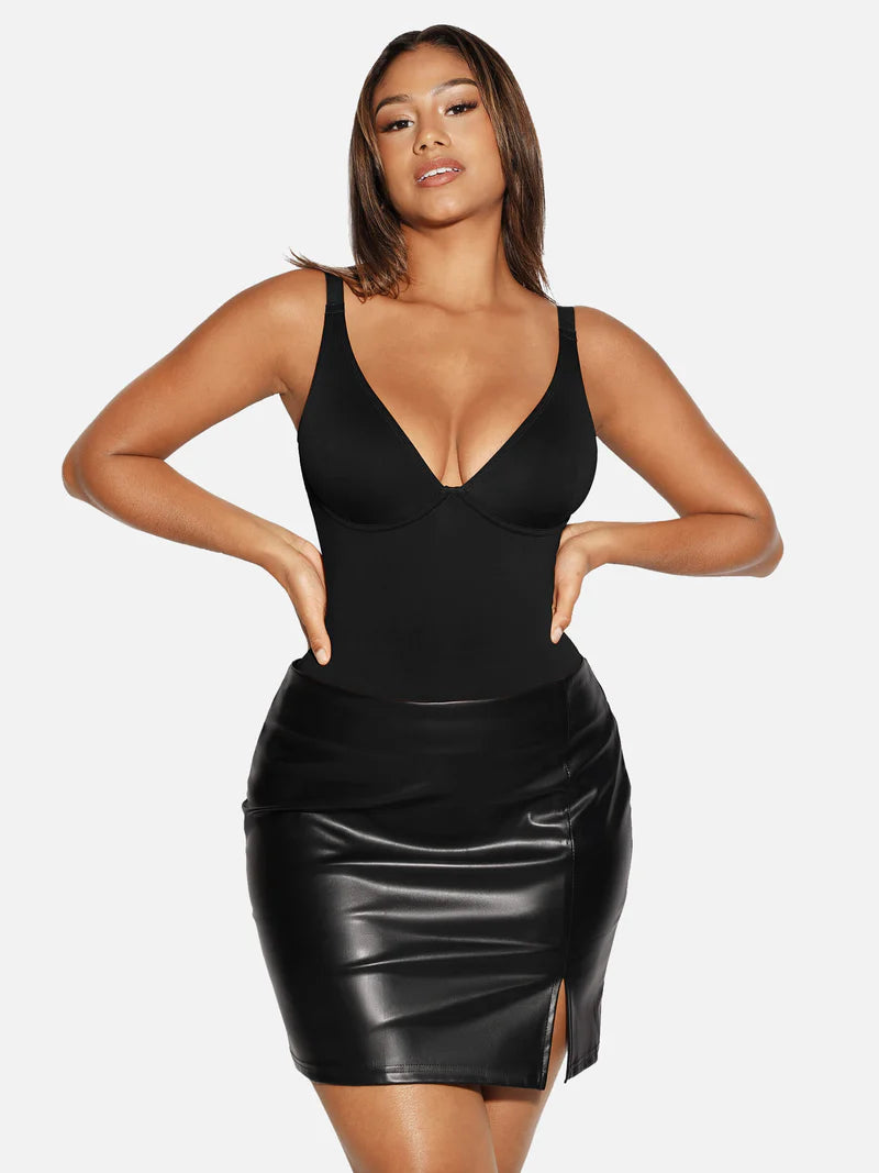 CurveBlend® V-Neck Tummy Control Bodysuit