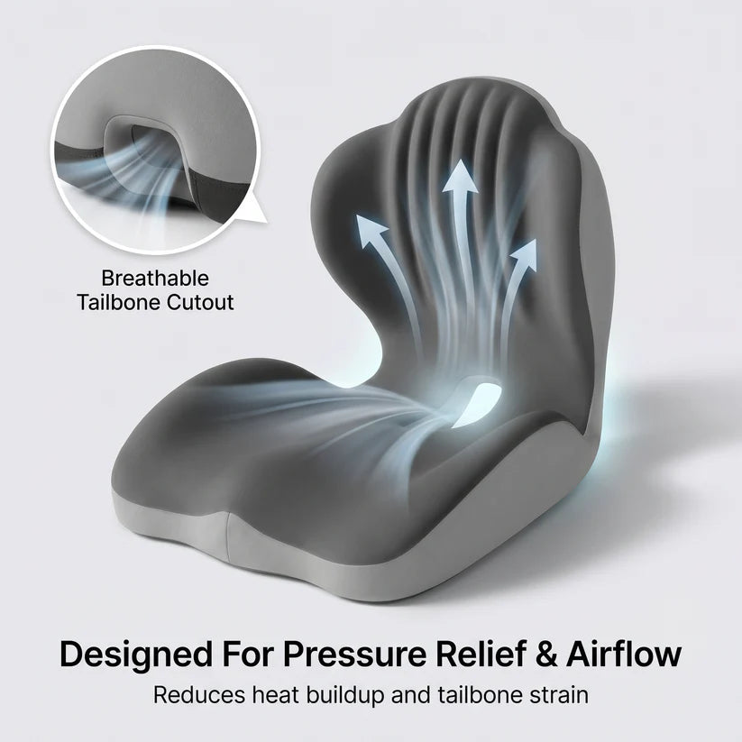 CurveBlend® Ergonomic Back Support Seat Cushion