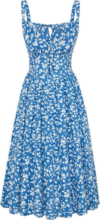 Blue White Floral