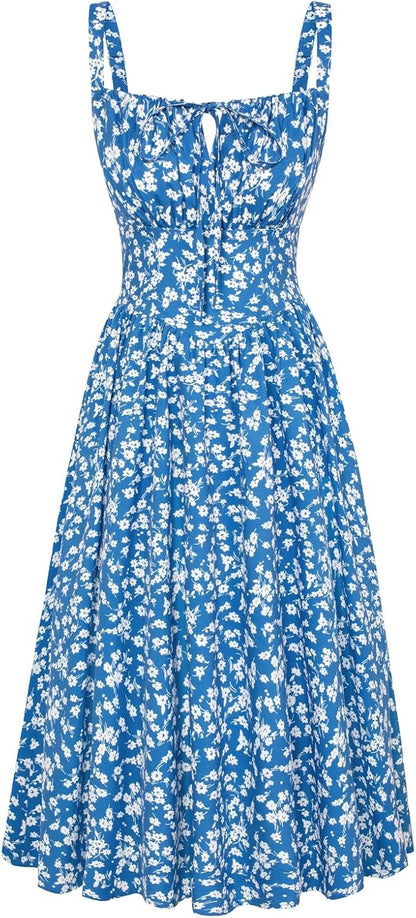 CurveBlend® Floral Corset Anti Tummy Dress
