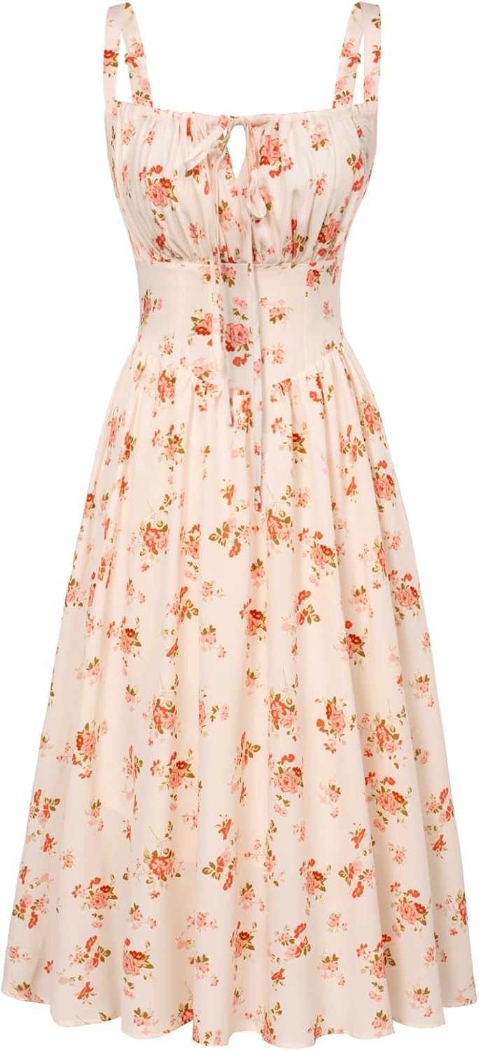 CurveBlend® Floral Corset Anti Tummy Dress
