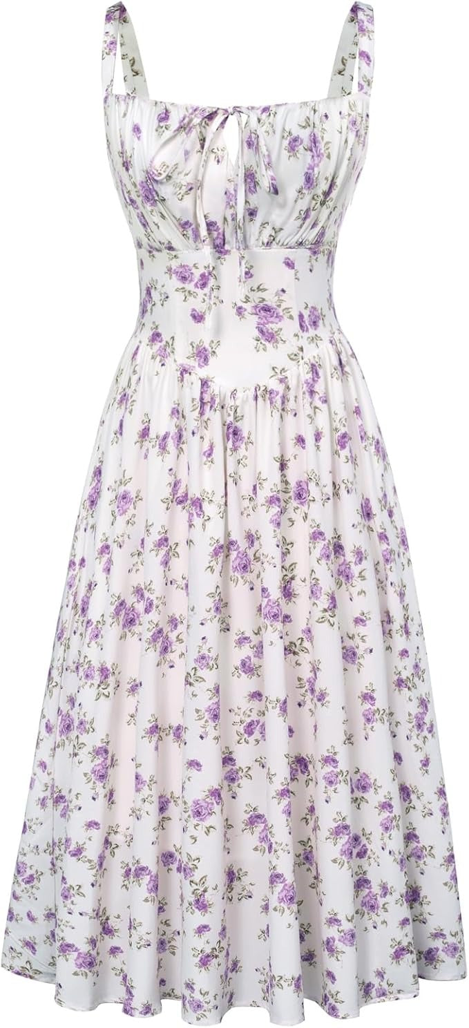 CurveBlend® Floral Corset Anti Tummy Dress