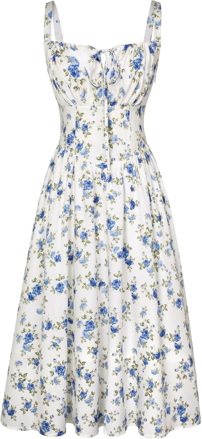 CurveBlend® Floral Corset Anti Tummy Dress