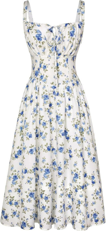 CurveBlend® Floral Corset Anti Tummy Dress