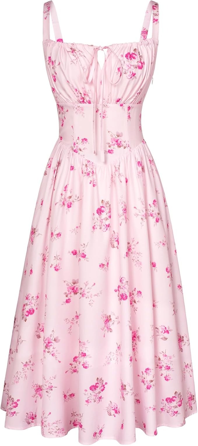 CurveBlend® Floral Corset Anti Tummy Dress